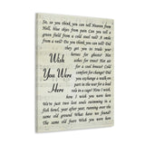Printify Canvas Gallery Wraps 24x30 - Wish You Were Here - Design 17