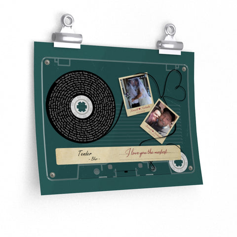 Cassette -- Kenneth & Michaela 02/13/2021 -- 9x11 -- Printify