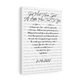 Lyrics -- NSYNC & Alabama -- Canvas 12x16 -- Printify