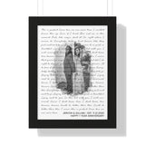 Music Lyrics Song -- Black Framed 12”x16” -- Jervon & Gillian