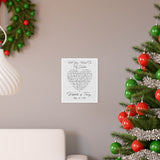 Lyrics Song -- poster/ 9''x11'' -- Roberta & Terry