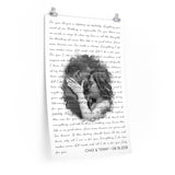 Lyrics -- Chaz & Tenny 08.18.2018 -- 20x30 -- Printify