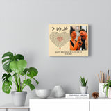 Lyrics -- My love Ricki  8.26.2021 -- Canvas 8x10 -- printify