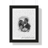 Music Lyrics Song -- Black Framed 12”x16” -- Kunalito & Angeliquita