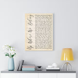 Music Lyrics Song -- Canvas 18"X24" --  Up Where We Belong (Joe Cocker & Jennifer Warnes)