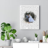 Lyrics -- Jhonny & Jasmin August 12, 2012 -- Canvas 11x14 -- Printify
