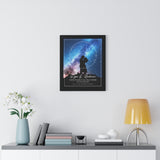 Star map -- Ryan & Mackenzie 07/21/2020 -- Black framed 16x20 -- Printify