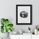 Lyrics -- Shane & Joanna 12/08/2019 -- Black Framed 12”x16” -- Printify