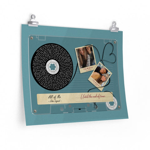 Cassettes-Tape Prints -- Poster/ 16''x20'' -- Elias & Jessica