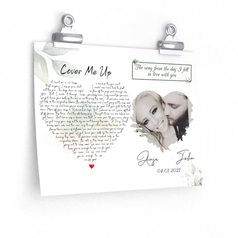 Lyrics -- John & Anja 04-01-2021 (2) -- 9x11 -- Printify