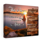 Name Street Sign -- Canvas 8"x10" -- HARRY & NOOMA