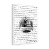 Music Lyrics Song -- Canvas 12"X16" -- Mike & Heidi