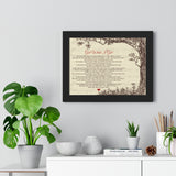 Music Lyrics Song -- Black Framed  12”x16” -- Got what I got (Jason Aldean)