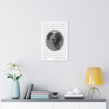 Lyrics Song -- Canvas 12"X18" -- Tj & Melissa 4/11/2020