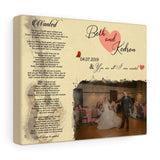 Music Lyrics Song -- Beth and Kedron -- Canvas 8x10 -- Printify