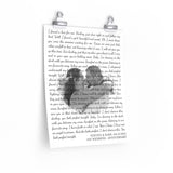 Lyrics -- Steven & kadi 04.10.2021 -- 11x14 -- Printify