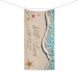 Beach Towel, 30x60 -- Will & Kara 08.13.22