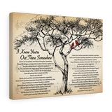 Music Song Lyrics -- Canvas 12"X16" -- I Know You're Out There Somewhere
