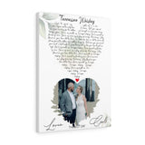 Lyrics -- Carl & Loren The best day -- Canvas Gallery 18"X24" -- Printify