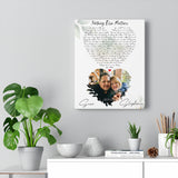 Lyrics -- Sean & Stephanie 02.25.2022 -- Canvas 11x14 -- Printify