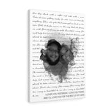 Lyrics -- I loved you yesterday, I love you today -- Canvas 18x24 -- Printify