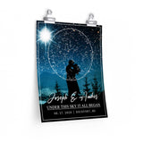 Star map -- Joseph & Amber 06/27/2020 -- 11x14 -- Printify