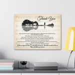 Canvas Gallery Wraps 24x18 Printify - Thank You - Design 27