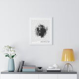Lyrics Song -- White framed poster/ 16"x20" -- Paulie & Bree 07.31.2021