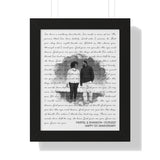 Lyrics -- Martel & Shannon 01-09-2021 -- Black framed 11x14 -- Printify