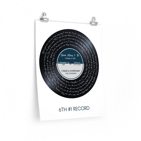 Vinyl -- DIana, Mary & Flo October 6, 1965 -- 16x20 -- Printify