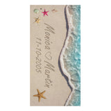 Couple Beach Towel -- 30" × 60" -- Monica & Martin