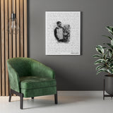 Lyrics -- Mike & Amy -- Canvas 24x30 -- Printify