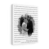 Lyrics -- Nick & Anna 09-14-2019 -- Canvas 11x14 -- Printify