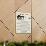 Canvas Gallery Wraps 11x14 Printify - Simple Man - Design 2