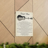 Printify Canvas Gallery Wraps 12x16 - Simple Man - Design 2