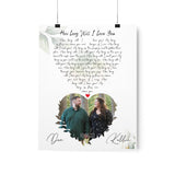 Poster 11x14 Printify - Dan & Kellie 10-15-22 - How long will I love you