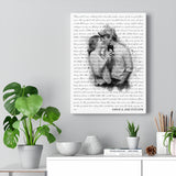 Music Lyrics Song -- Canvas 12"X16" -- Karlie & Jase