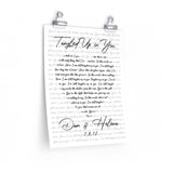 Printify 11x14 Poster - Dan & Helena - Tangled Up