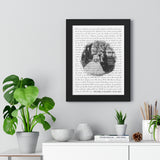 Lyrics -- Michael & Allison 07/24/2021 -- Black framed 12x16 -- Printify