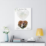 Music Song Lyrics -- Canvas 18"X24" -- Guy & Kellie