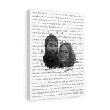 Music Lyrics Song -- Canvas 12"X16" -- Terry & Kentura