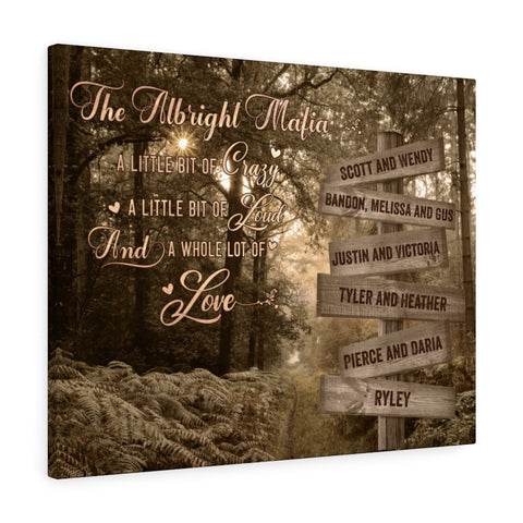 Road Sign Forests -- Canvas 24"x30" -- The Albright Mafia