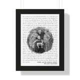 Lyrics -- Darin, Jacob, Gerald, Grady -- Black framed 12x16 -- Printify