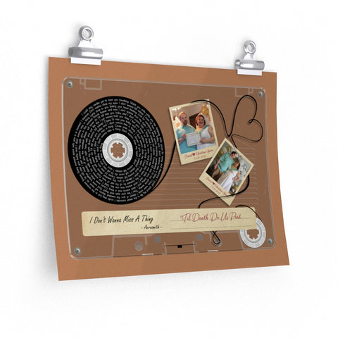 Cassette -- David & Christina Spires 02/20/2021 -- 11x14 -- Printify