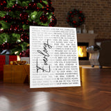 Lyrics Song -- Canvas 24"x30" -- Everlong (Foo Fighters)