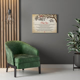 Lyrics -- Only You -- Canvas 18x24 -- printify