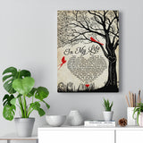 in My Life Lyrics -- Canvas 12"X16" -- 30 -- printify