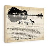 In My Life -- 35 -- Canvas 12x16 -- Printify