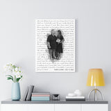 Lyrics -- Mark & Kara July 11, 2021 -- Canvas / 18"X24" -- printify