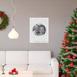 Lyrics -- Mom and Dakota -- 18x24 -- Printify